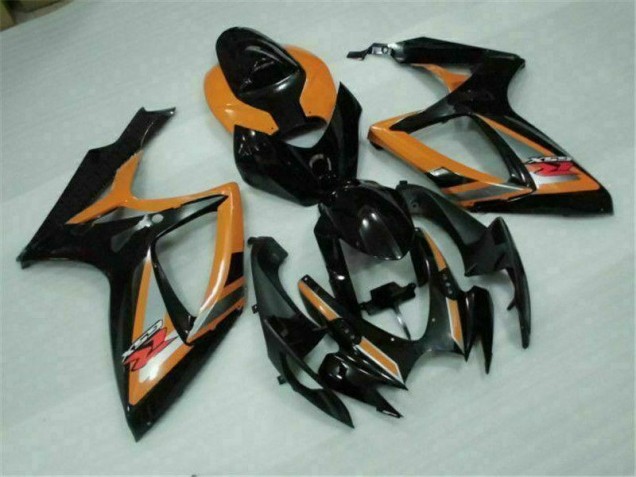 Plástico Moto GSXR 600 / 750 K6 2006-2007 - Negro Naranja Plástico Moto GSXR 600 / 750 K6 2006-2007 - Negro Naranja