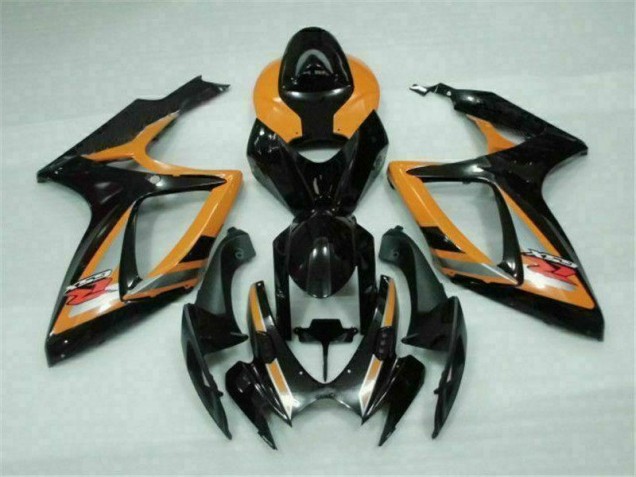 Plástico Moto GSXR 600 / 750 K6 2006-2007 - Negro Naranja Plástico Moto GSXR 600 / 750 K6 2006-2007 - Negro Naranja