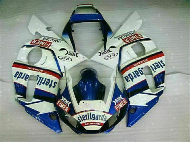 Plástico Moto R6 1998-2002 - Azul Blanco Plástico Moto R6 1998-2002 - Azul Blanco