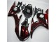 Plástico Moto R6 2003-2005 - Negro Rojo Llama Plástico Moto R6 2003-2005 - Negro Rojo Llama