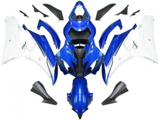 Plástico Moto R6 2006-2007 - Azul Blanco Plástico Moto R6 2006-2007 - Azul Blanco