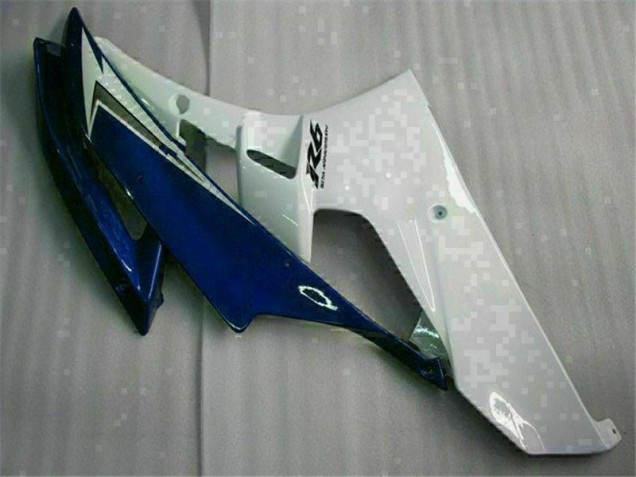 Plástico Moto R6 2006-2007 - Blanco Azul Plástico Moto R6 2006-2007 - Blanco Azul