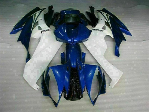 Plástico Moto R6 2006-2007 - Blanco Azul Plástico Moto R6 2006-2007 - Blanco Azul